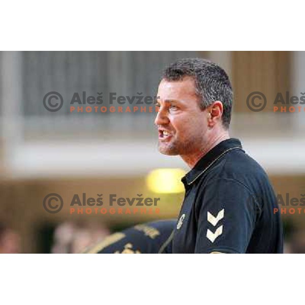 Ivica Obrvan in action during handball match Cimos Koper- Gorenje in MIK 1.liga, played in Bonifika Hall, koper, Slovenia 15.11.2009 