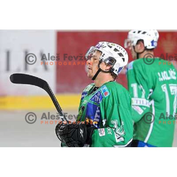 Egon Muric in action during ice-hockey match Tilia Olimpija- Acroni Jesenice in Ebel league, played in Hala Tivoli, Ljubljana, Slovenia 27.11.2009. 