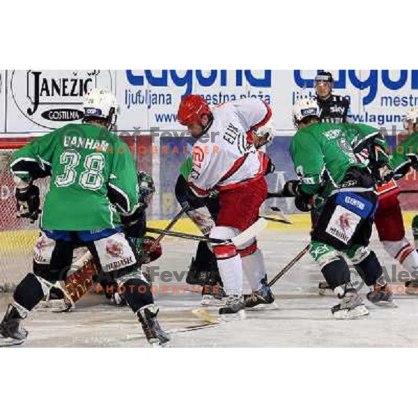  Todd Elik in action during ice-hockey match Tilia Olimpija- Acroni Jesenice in Ebel league, played in Hala Tivoli, Ljubljana, Slovenia 27.11.2009. 