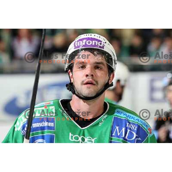 Matt Higgins in action during ice-hockey match Tilia Olimpija- Acroni Jesenice in Ebel league, played in Hala Tivoli, Ljubljana, Slovenia 27.11.2009. 