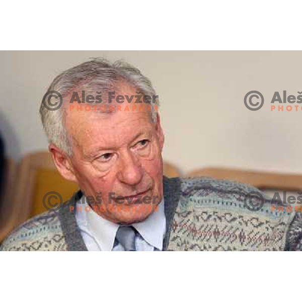Franc Hafner (member of Olympic team in Rome 1960 and Milena Celesnik Usenik ( member of olympic team in Rome 1960) during meeting of Slovenia athletic Olympic veterans in Ljubljana 2.12.2009 