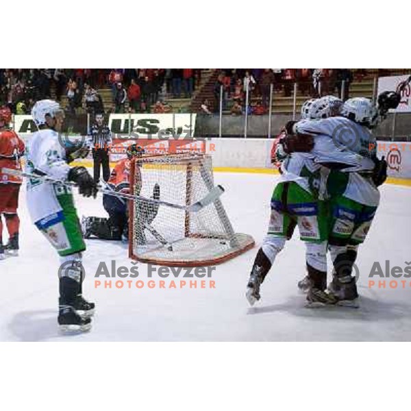 Grumet-Morris in action during ice-hockey match Acroni Jesenice- Tilia Olimpija in Ebel league, played in Podmezakla Hall, Jesenice 4.12.2009 