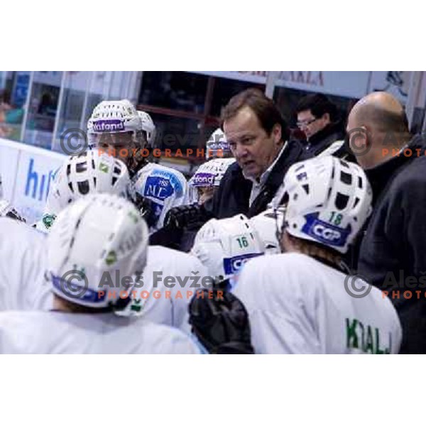 Matjaz Sekelj in action during ice-hockey match Acroni Jesenice- Tilia Olimpija in Ebel league, played in Podmezakla Hall, Jesenice 4.12.2009 