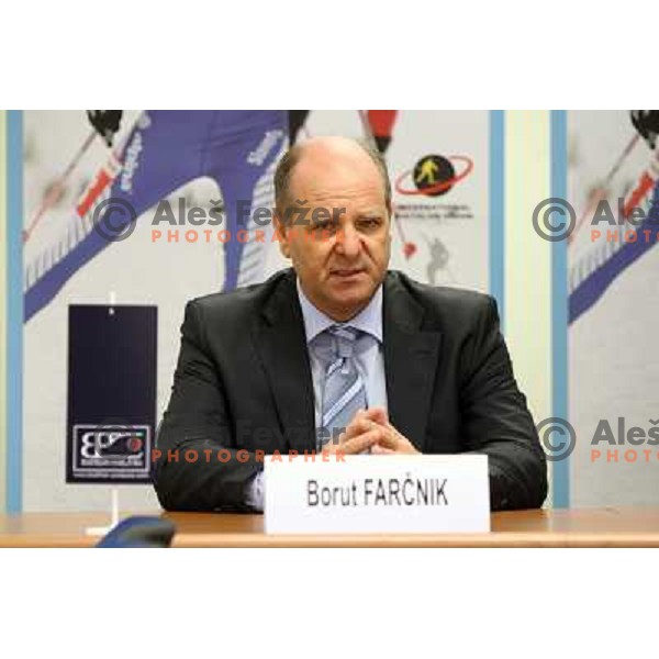 Borut Farcnik during press conference of Biathlon World Cup, Pokljuka held at SZS in Ljubljana 10.12.2009 