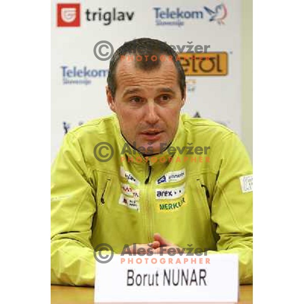 Borut Nunar during press conference of Biathlon World Cup, Pokljuka held at SZS in Ljubljana 10.12.2009 