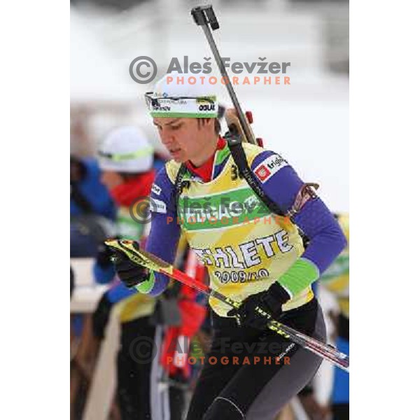 Teja Gregorin during informal training, E-on Ruhrgas Biatlon World Cup, 15.12.2009, Pokljuka, Slovenija 