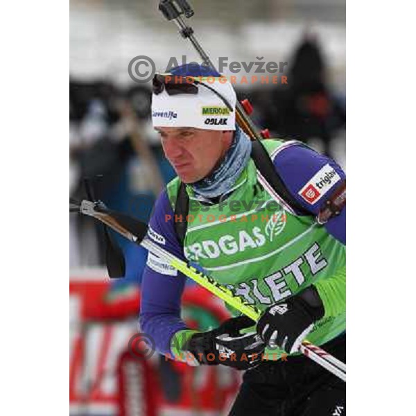 Janez Maric during informal training, E-on Ruhrgas Biatlon World Cup, 15.12.2009, Pokljuka, Slovenija 