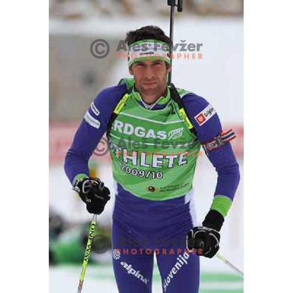 Vasja Rupnik during informal training, E-on Ruhrgas Biatlon World Cup, 15.12.2009, Pokljuka, Slovenija 
