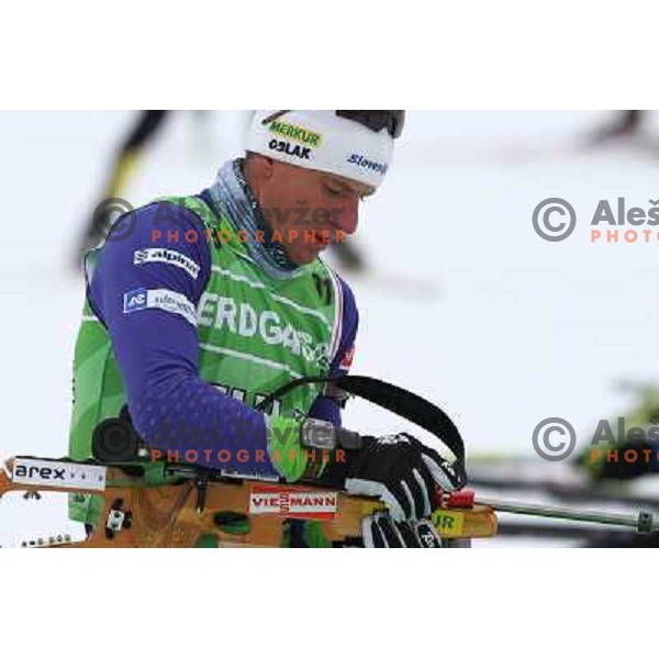 Janez Maric during informal training, E-on Ruhrgas Biatlon World Cup, 15.12.2009, Pokljuka, Slovenija 