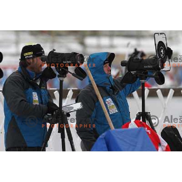 Tomas Kos and Uros Velepec during informal training, E-on Ruhrgas Biatlon World Cup, 15.12.2009, Pokljuka, Slovenija 