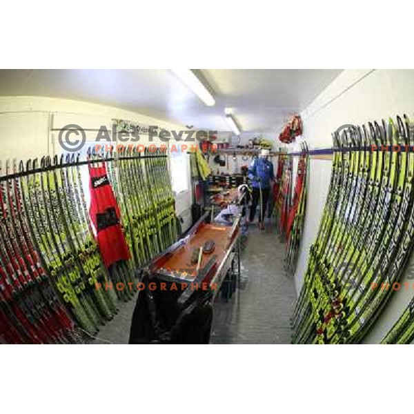 Ski preparation for Team Slovenia during informal training, E-on Ruhrgas Biatlon World Cup, 15.12.2009, Pokljuka, Slovenija 