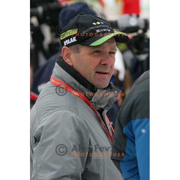 Borut Farcnik, vicepresident of biathlon comite for marketing, during official training, E-on Ruhrgas Biatlon World Cup, 16.12.2009, Pokljuka, Slovenija 