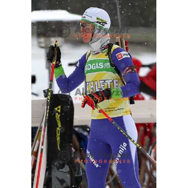 Teja Gregorin during official training, E-on Ruhrgas Biatlon World Cup, 16.12.2009, Pokljuka, Slovenija 