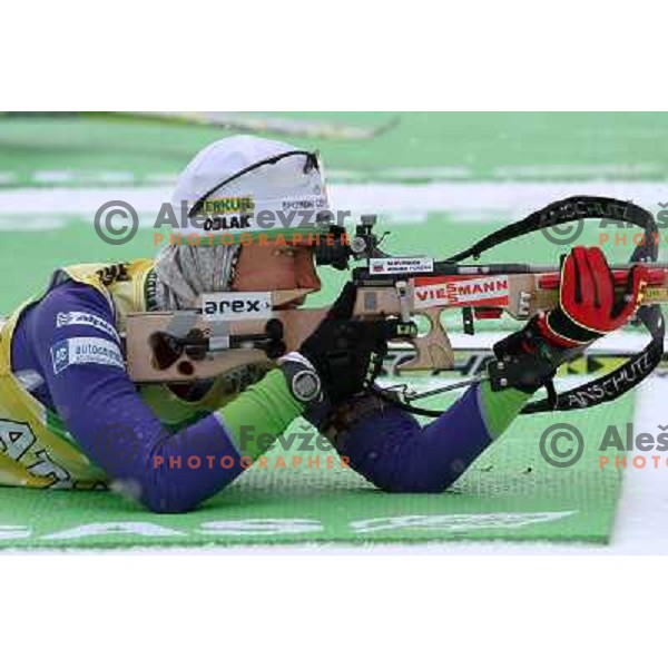 Teja Gregorin during official training, E-on Ruhrgas Biatlon World Cup, 16.12.2009, Pokljuka, Slovenija 