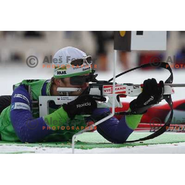 Peter Dokl during official training, E-on Ruhrgas Biatlon World Cup, 16.12.2009, Pokljuka, Slovenija 
