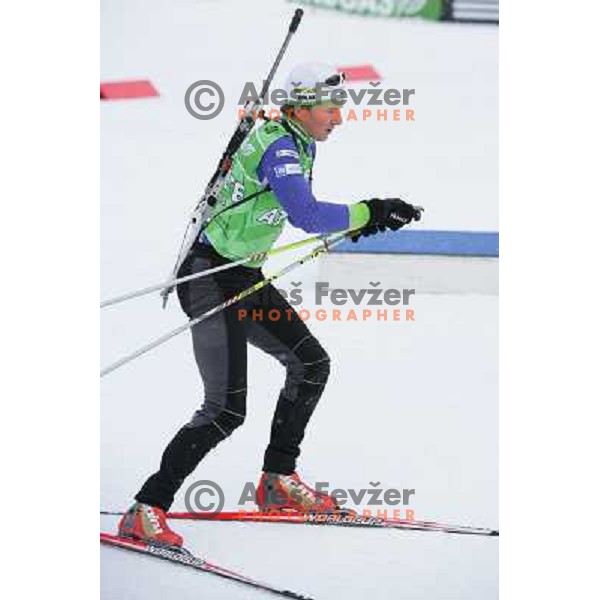 Peter Dokl during official training, E-on Ruhrgas Biatlon World Cup, 16.12.2009, Pokljuka, Slovenija 