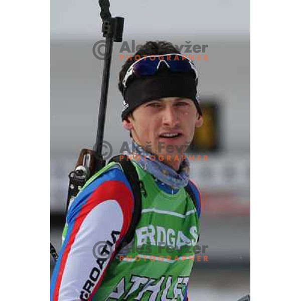 Jakov Fak during official training, E-on Ruhrgas Biatlon World Cup, 16.12.2009, Pokljuka, Slovenija 