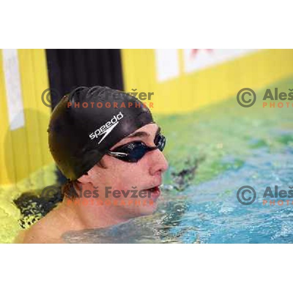  Aleks Kostomaj (SLO) in action during swimming competition Ilirija Challenge in Tivoli pool, Ljubljana, Slovenia 16.12.2009 