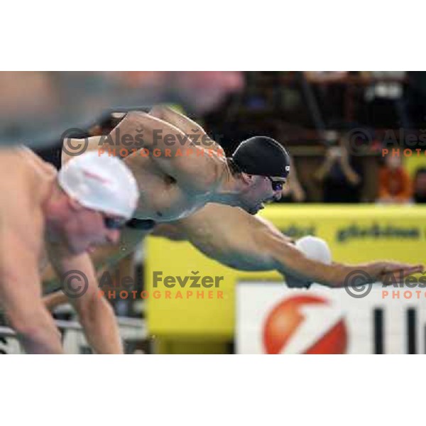 Peter Mankoc (SLO) in action during swimming competition Ilirija Challenge in Tivoli pool, Ljubljana, Slovenia 16.12.2009 