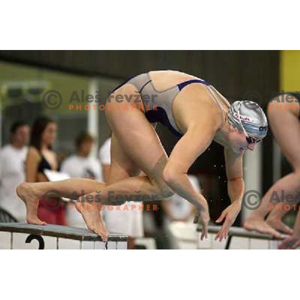 Triin Aljand (EST) in action during swimming competition Ilirija Challenge in Tivoli pool, Ljubljana, Slovenia 16.12.2009 