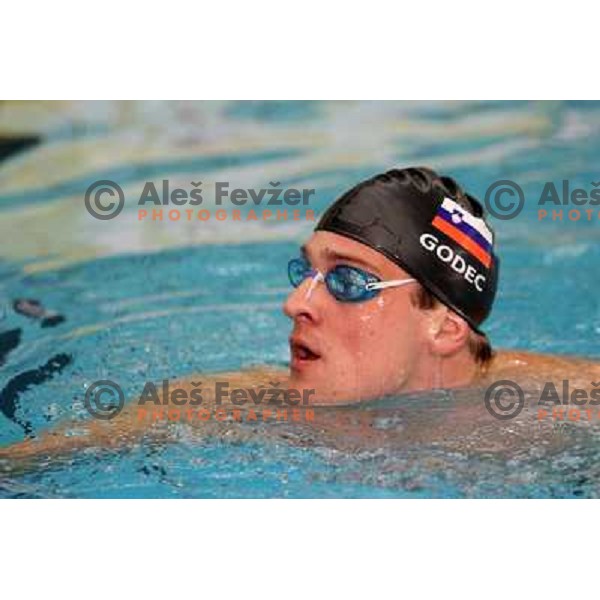 Jernej Godec (SLO) in action during swimming competition Ilirija Challenge in Tivoli pool, Ljubljana, Slovenia 16.12.2009 