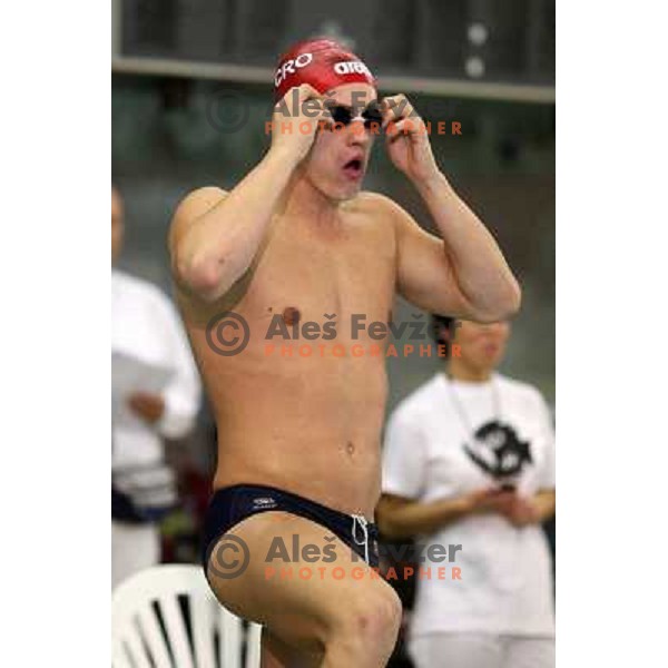 Alexei Puninski (CRO) in action during swimming competition Ilirija Challenge in Tivoli pool, Ljubljana, Slovenia 16.12.2009 