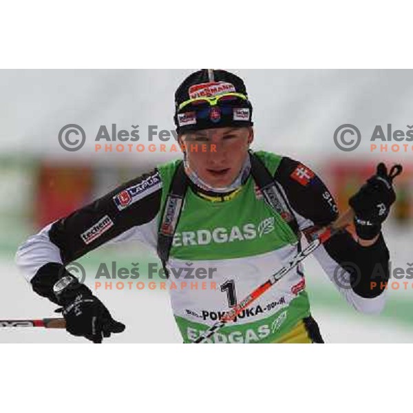 Anastasiya Kuzmina in action during E-on Ruhrgas IBU Biathlon world cup, 17.12.2009, Pokljuka, Slovenia 