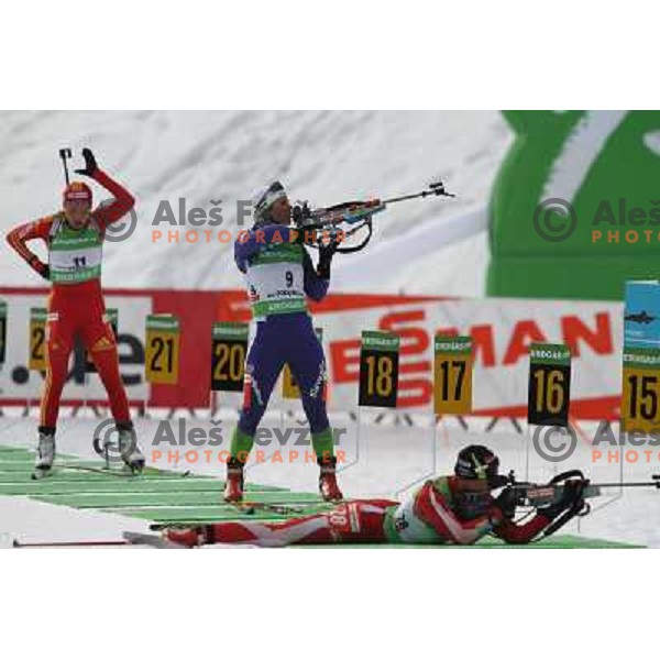Andreja Mali in action during E-on Ruhrgas IBU Biathlon world cup, 17.12.2009, Pokljuka, Slovenia 