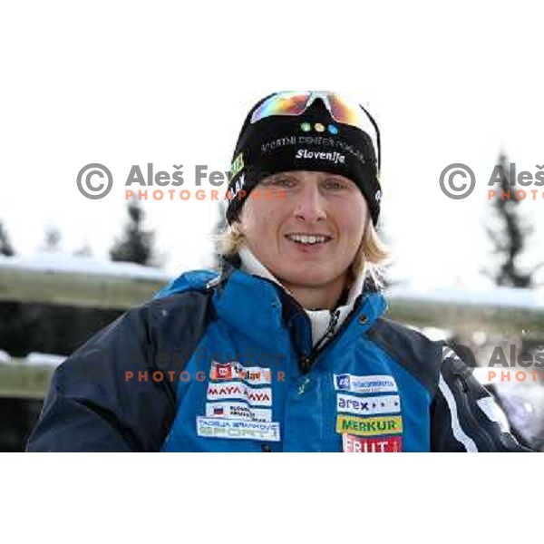 Tadeja Brankovic - Likozar in action during E-on Ruhrgas IBU Biathlon world cup, 17.12.2009, Pokljuka, Slovenia 
