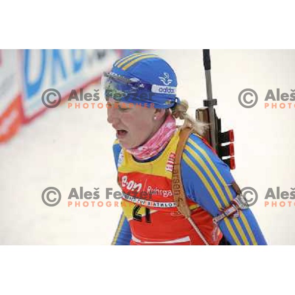 Helena Jonsson in action during E-on Ruhrgas IBU Biathlon world cup, 17.12.2009, Pokljuka, Slovenia 