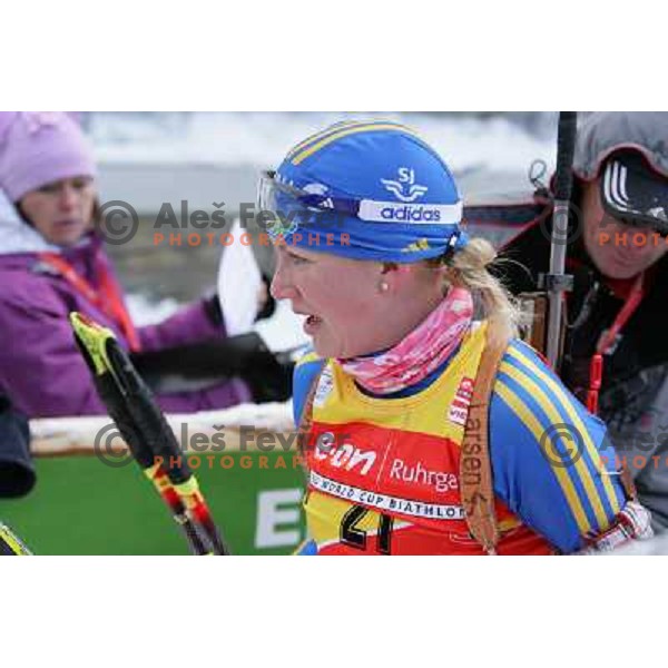 Helena Jonsson in action during E-on Ruhrgas IBU Biathlon world cup, 17.12.2009, Pokljuka, Slovenia 