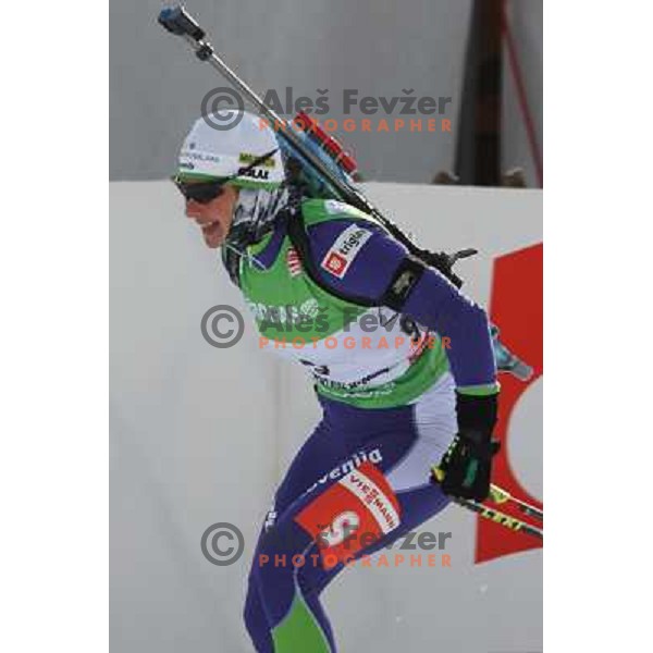 Andreja Mali in action during E-on Ruhrgas IBU Biathlon world cup, 17.12.2009, Pokljuka, Slovenia 