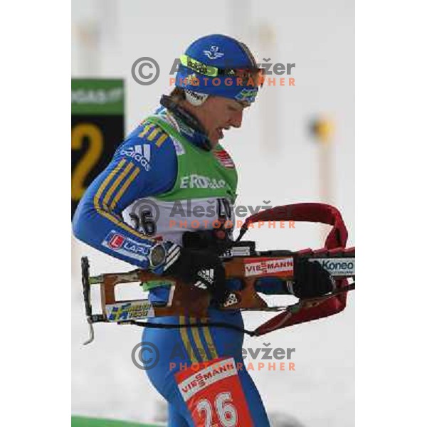 Helena Jonsson in action during E-on Ruhrgas IBU Biathlon world cup, 17.12.2009, Pokljuka, Slovenia 