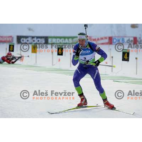 Janez Maric in action during E-on Ruhrgas IBU Biatlon World Cup, men 20km individual, 17.12.2009, Pokljuka, Slovenia 