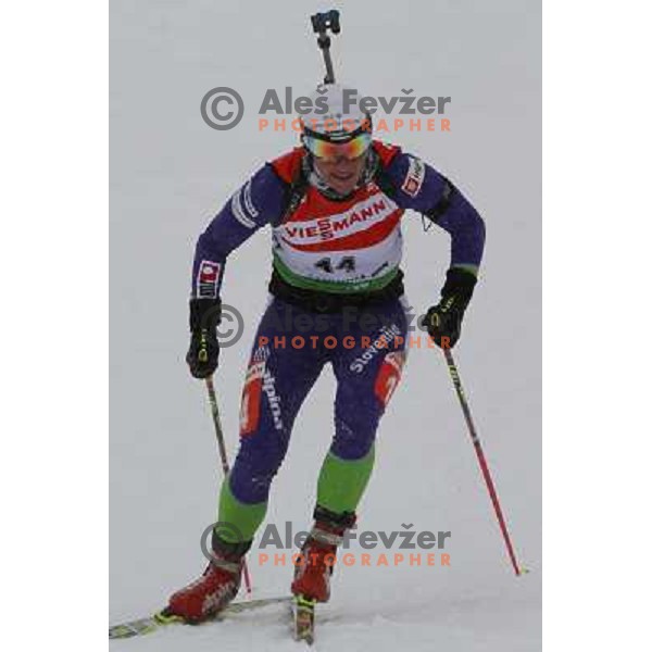 in action during E-on Ruhrgas IBU Biathlon world cup, 7.5km women sprint, 19.12.2009, Pokljuka, Slovenia 