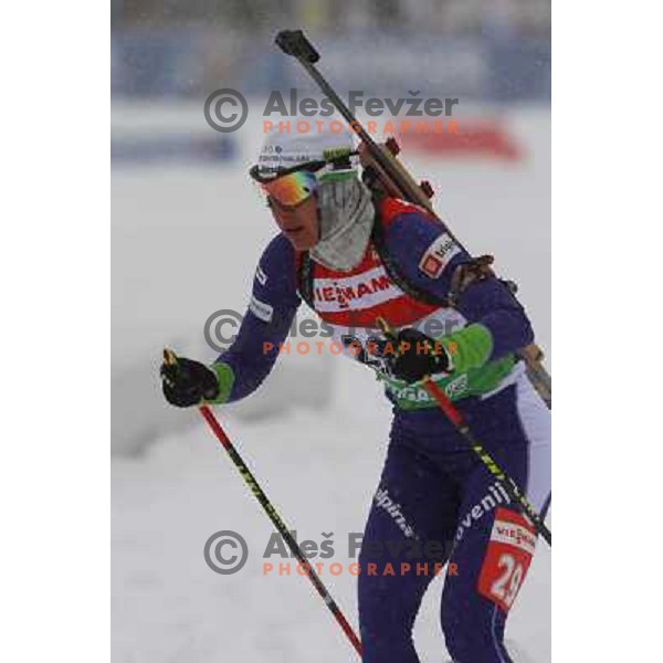 in action during E-on Ruhrgas IBU Biathlon world cup, 7.5km women sprint, 19.12.2009, Pokljuka, Slovenia 