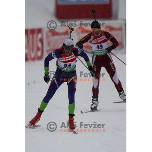 in action during E-on Ruhrgas IBU Biathlon world cup, 7.5km women sprint, 19.12.2009, Pokljuka, Slovenia 
