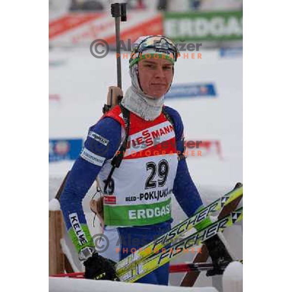 in action during E-on Ruhrgas IBU Biathlon world cup, 17.12.2009, Pokljuka, Slovenia 