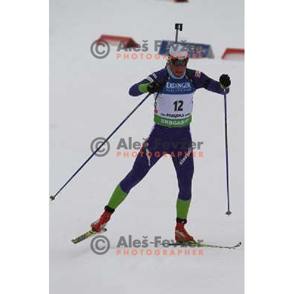 in action during E-on Ruhrgas IBU Biathlon world cup, 10km men sprint, 19.12.2009, Pokljuka, Slovenia 