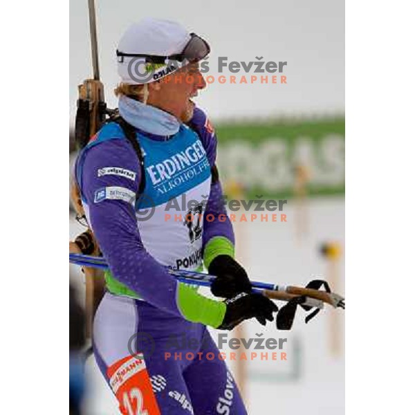 in action during E-on Ruhrgas IBU Biathlon world cup, 10km men sprint, 19.12.2009, Pokljuka, Slovenia 