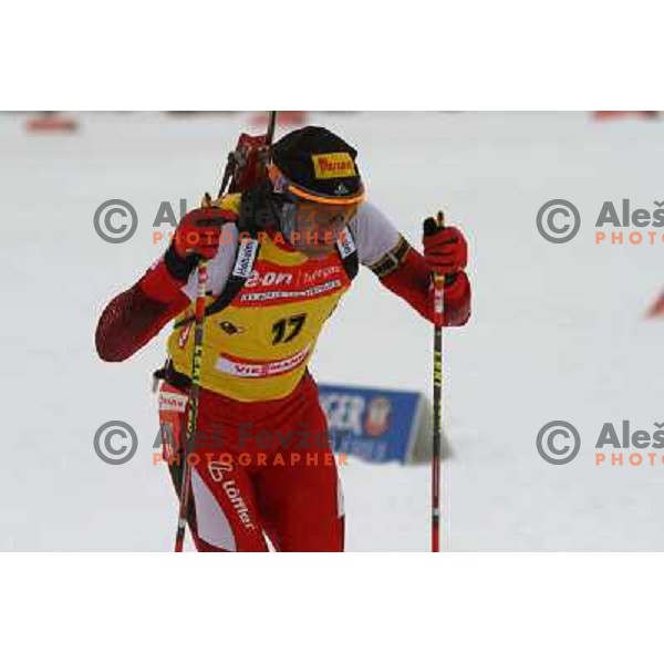 in action during E-on Ruhrgas IBU Biathlon world cup, 10km men sprint, 19.12.2009, Pokljuka, Slovenia 