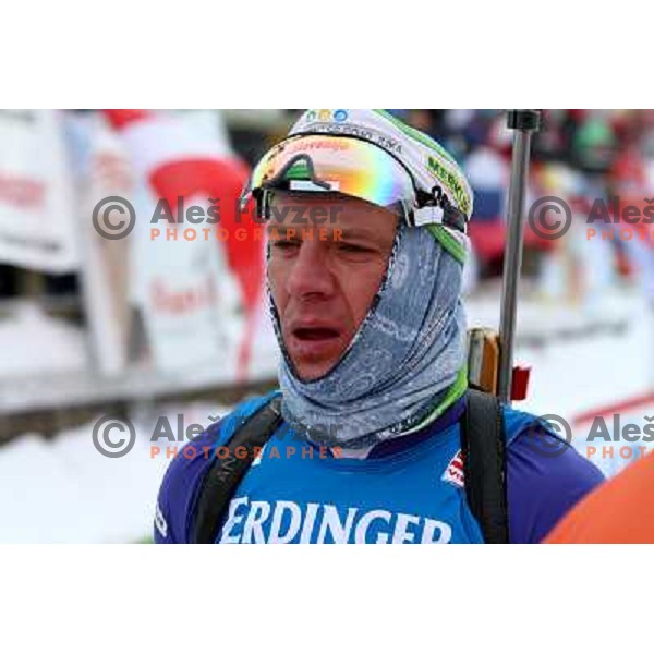 in action during E-on Ruhrgas IBU Biathlon world cup, 10km men sprint, 19.12.2009, Pokljuka, Slovenia 