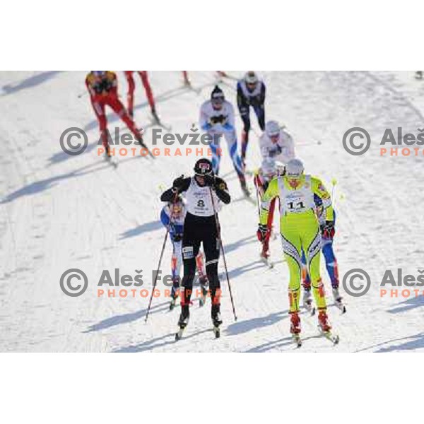Majdic Petra at the 15km Classic Mass Start of the Cross-Country FIS World Cup, Rogla, Slovenia, 20.12.2009, 