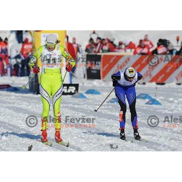 Majdic Petra at the 15km Classic Mass Start of the Cross-Country FIS World Cup, Rogla, Slovenia, 20.12.2009, 