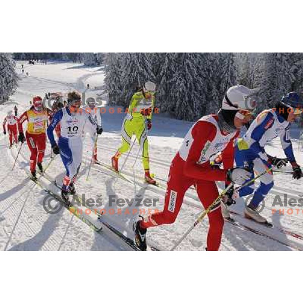 Majdic Petra at the 15km Classic Mass Start of the Cross-Country FIS World Cup, Rogla, Slovenia, 20.12.2009, 