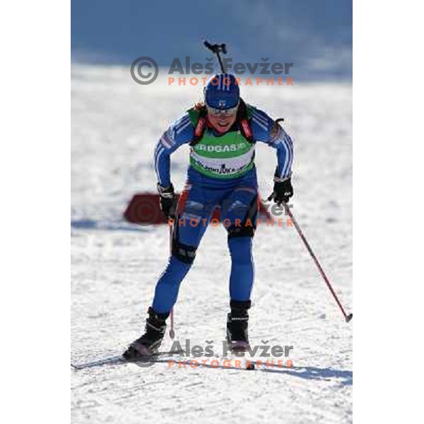 during E-on Ruhrgas IBU Biatlon World Cup, women 10km Pursuit, 20.12.2009, Pokljuka, Slovenia 