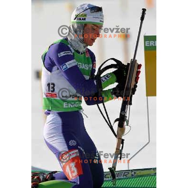 during E-on Ruhrgas IBU Biatlon World Cup, women 10km Pursuit, 20.12.2009, Pokljuka, Slovenia 