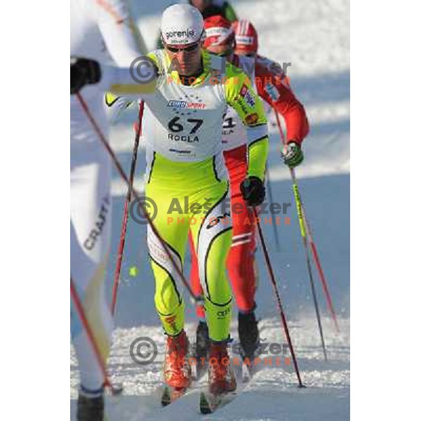 Potocnik Domen at the 30km Classic Mass Start of the Cross-Country FIS World Cup, Rogla, Slovenia, 20.12.2009, 