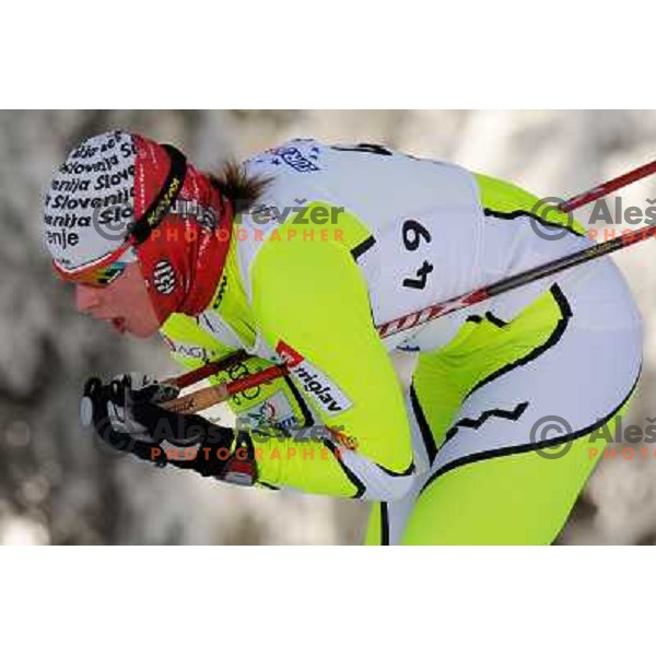 Fabjan Vesna at the 15km Classic Mass Start of the Cross-Country FIS World Cup, Rogla, Slovenia, 20.12.2009, 