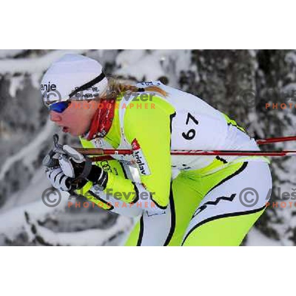Erzen Anja at the 15km Classic Mass Start of the Cross-Country FIS World Cup, Rogla, Slovenia, 20.12.2009, 